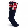 Kids Dark Navy Brit Cuff Wellington Socks (XXS-XXL) 6100 by Hunter from Hurleys