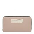 Womens Nude Logo Plaque Large Zip Around Purse 42836 by Calvin Klein from Hurleys