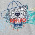 Junior Marl Grey Cool Tiger S/s T Shirt 36483 by Kenzo from Hurleys
