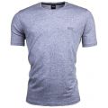 Mens Medium Grey Embroidered Logo Lounge S/s Tee Shirt 67236 by BOSS from Hurleys