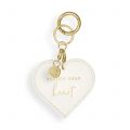 Off White Follow Your Heart Keyring 84415 by Katie Loxton from Hurleys