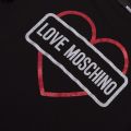 Womens Black Logo Heart S/s T Shirt 39431 by Love Moschino from Hurleys