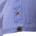 Mens Bright Blue Angelo Printed S/s Polo Shirt