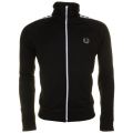 Mens Black Laurel Wreath Tape Track Jacket 60165 by Fred Perry from Hurleys