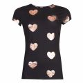 Womens Black Marian Joyous Heart S/s T Shirt 34084 by Ted Baker from Hurleys