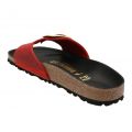 Womens Fire Red Leather Oiled Madrid Big Buckle Sandals 92399 by Birkenstock from Hurleys