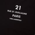 Mens Black Rue St Guillaume S/s T Shirt 76933 by Karl Lagerfeld from Hurleys