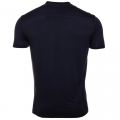 Mens Blue Contrast Box Logo Regular Fit S/s Tee Shirt