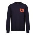 Mens Dark Navy PS Logo Regular Fit Crew Sweat Top 52500 by PS Paul Smith from Hurleys