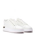 Womens White/Pink GRFTR Trainers 57225 by Mallet from Hurleys