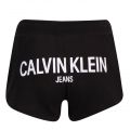 Womens Black Back Logo Sweat Shorts 79498 by Calvin Klein from Hurleys