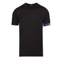 Mens Black Branded Tape Arm S/s T Shirt 50415 by Dsquared2 from Hurleys