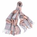 Womens Taupe/Pink Hailes Tartan Wrap Scarf 47532 by Barbour from Hurleys