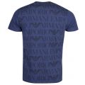 Mens Stone Blue Terry Logo Lounge S/s T Shirt 20034 by Emporio Armani Bodywear from Hurleys