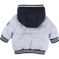 Baby Blue Hooded Puffer Jacket 13179 by BOSS from Hurleys