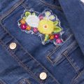 Girls Blue Embroidered Denim Jacket 22578 by Mayoral from Hurleys