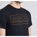 Mens Black Line Logo S/s T Shirt 11983 by Barbour International from Hurleys