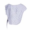 Anglomania Womens Blue Check Balloon Blouse 6227 by Vivienne Westwood from Hurleys