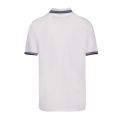 Athleisure Mens White/Blue Paddy Regular Fit S/s Polo Shirt