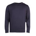 Paul & Shark Mens Navy Button Shoulder Crew Knitted Jumper 32858 by Paul And Shark from Hurleys