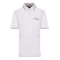 Mens White Fincham Soft Solid S/s Polo Shirt 43869 by Ted Baker from Hurleys