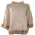 Womens Beige Fur Poncho 71009 by Armani Jeans from Hurleys