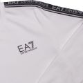 Mens White Taped Logo Detail Crew Sweat Top 57464 by EA7 from Hurleys