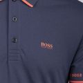 Athleisure Mens Navy Paddy 1 Regular Fit S/s Polo Shirt 99639 by BOSS from Hurleys