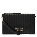 Womens Black Branded Quilted Clutch 51135 by Versace Jeans Couture from Hurleys