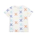Boys White Cross Print S/s T-Shirt 111303 by Kenzo from Hurleys