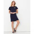 Womens French Navy Riviera Bee Embroidered Dress 103625 by Joules from Hurleys