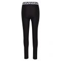 Womens Black/White Shiny Lycra Leggings 90818 by Versace Jeans Couture from Hurleys