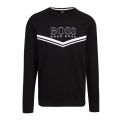 Mens Black Authentic Crew Sweat Top 78696 by BOSS from Hurleys