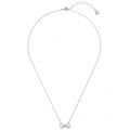 Womens Silver & Crystal Hazela Mini Bow Necklace 24465 by Ted Baker from Hurleys