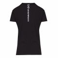 Womens Black Train Logo Series S/s T Shirt 38116 by EA7 from Hurleys