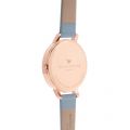 Womens Chalk Blue & Rose Gold White Big Dial Watch 10622 by Olivia Burton from Hurleys