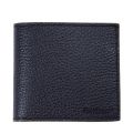 Mens Black Grain Leather Bifold Wallet