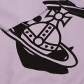 Anglomania Mens Lilac Boxy Arm & Cutlass Logo S/s T Shirt 36382 by Vivienne Westwood from Hurleys