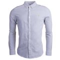 Mens Anthracite Brewer Slim Fit L/s Shirt 15028 by Farah from Hurleys