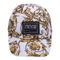 Mens White Gold Baroque Garland Print Cap 105786 by Versace Jeans Couture from Hurleys
