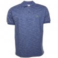 Mens Blue Classic Marl S/s Polo Shirt
