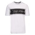 Mens White Cotton Front Stripe S/s T Shirt 52167 by Calvin Klein from Hurleys