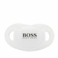 Baby White Branded Dummy 55909 by BOSS from Hurleys