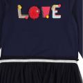 Girls Navy Love Net Skirt Dress 45435 by Billieblush from Hurleys