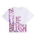Girls White Printed Boxy S/s T Shirt 93320 by Billieblush from Hurleys