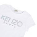 Junior Optic White Logo S/s T Shirt 45822 by Kenzo from Hurleys