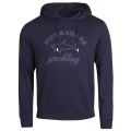 Paul & Shark Mens Navy Chest Logo Shark Fit Hooded Sweat Top 13737 by Paul And Shark from Hurleys