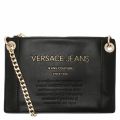 Womens Black Branded Chain Crossbody Bag 41721 by Versace Jeans from Hurleys