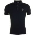 Mens Navy Training Soccer Back Print S/s Polo Shirt 64430 by EA7 from Hurleys