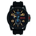 Mens Black HB298 Detroit Silicone Strap Watch 16349 by BOSS from Hurleys